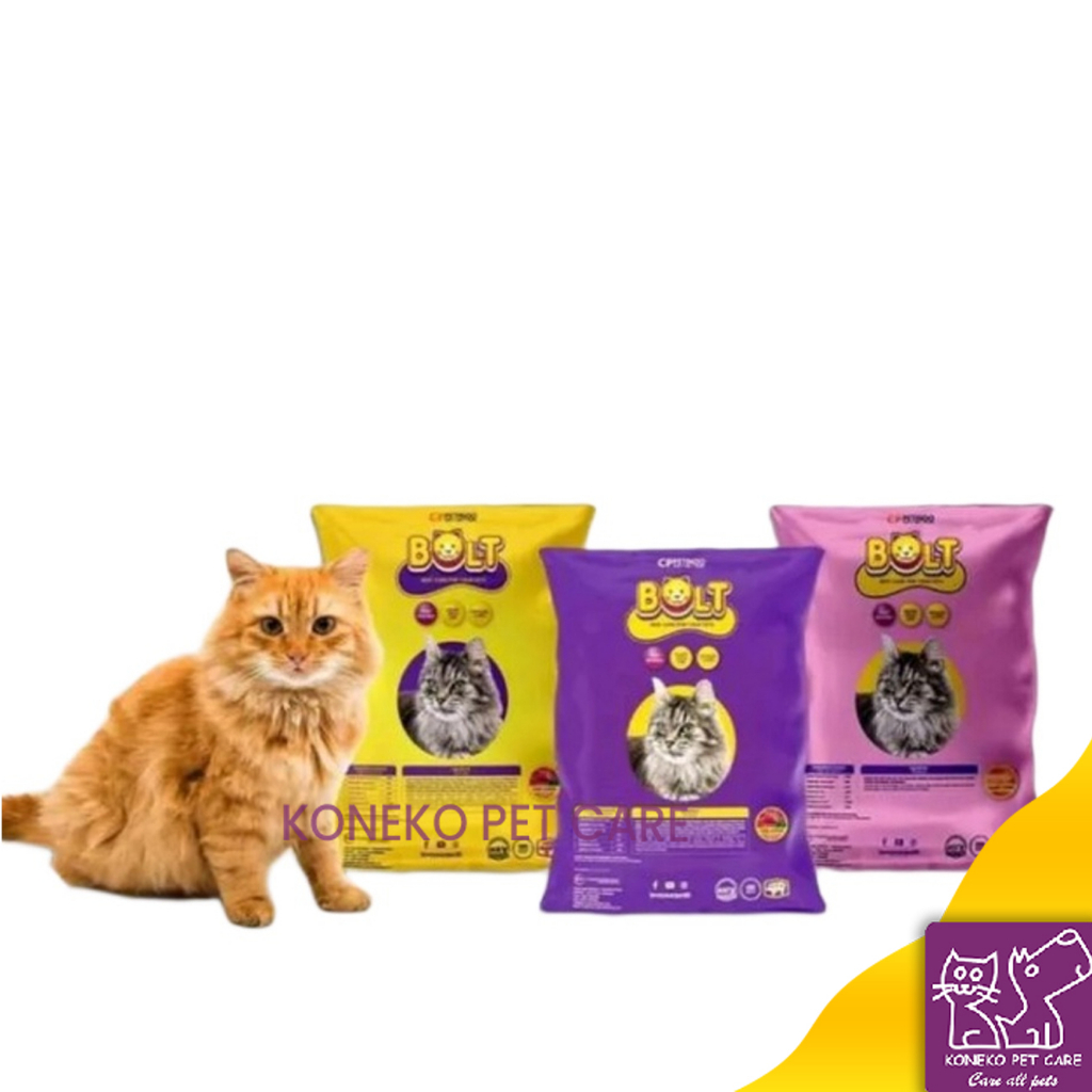 BOLT DRY FOOD CAT 1KG  -BEST SELLER- PAKAN KUCING