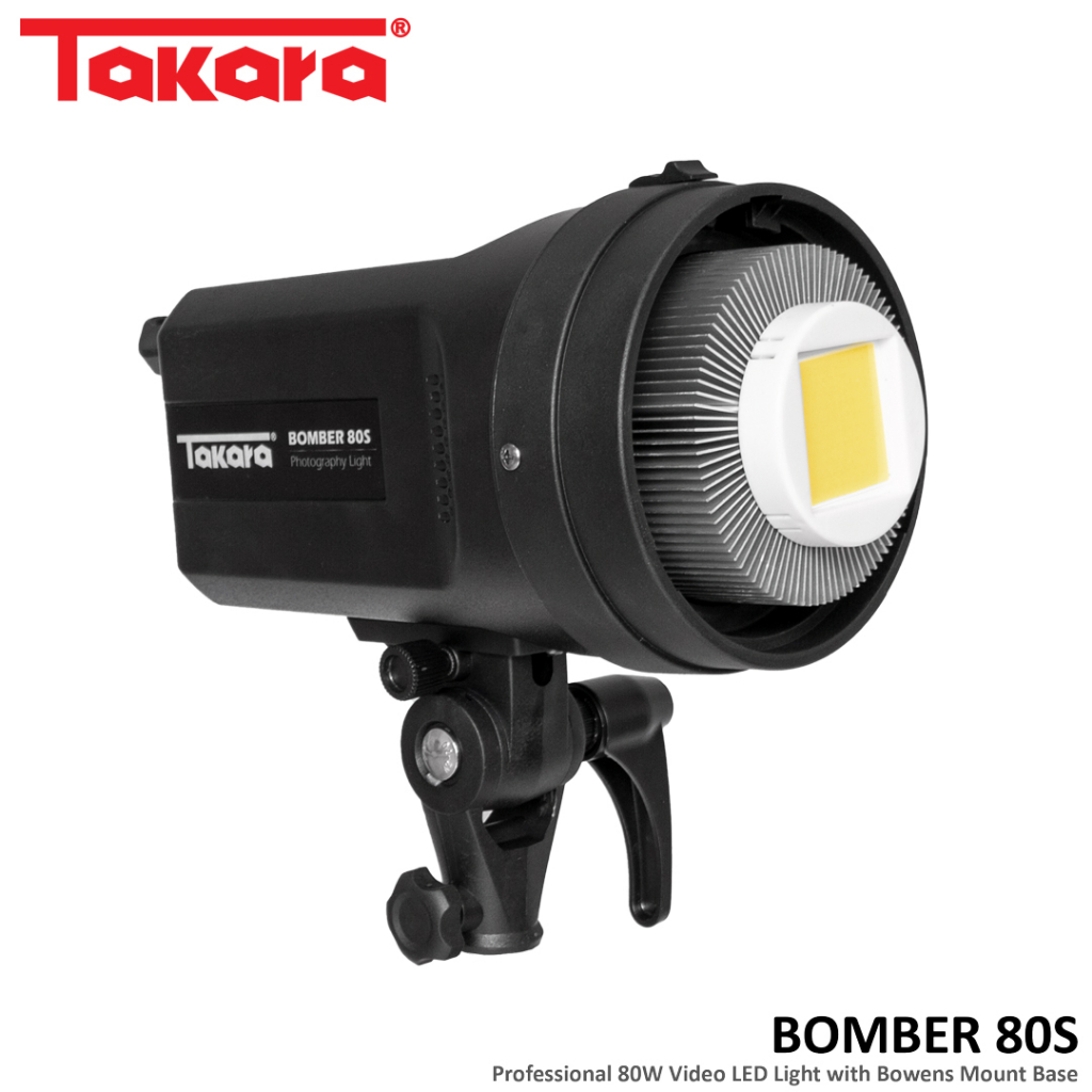 Takara BOMBER 80S Professional LED Lighting Studio Photo / Foto Video Light 80W - COMBO 9