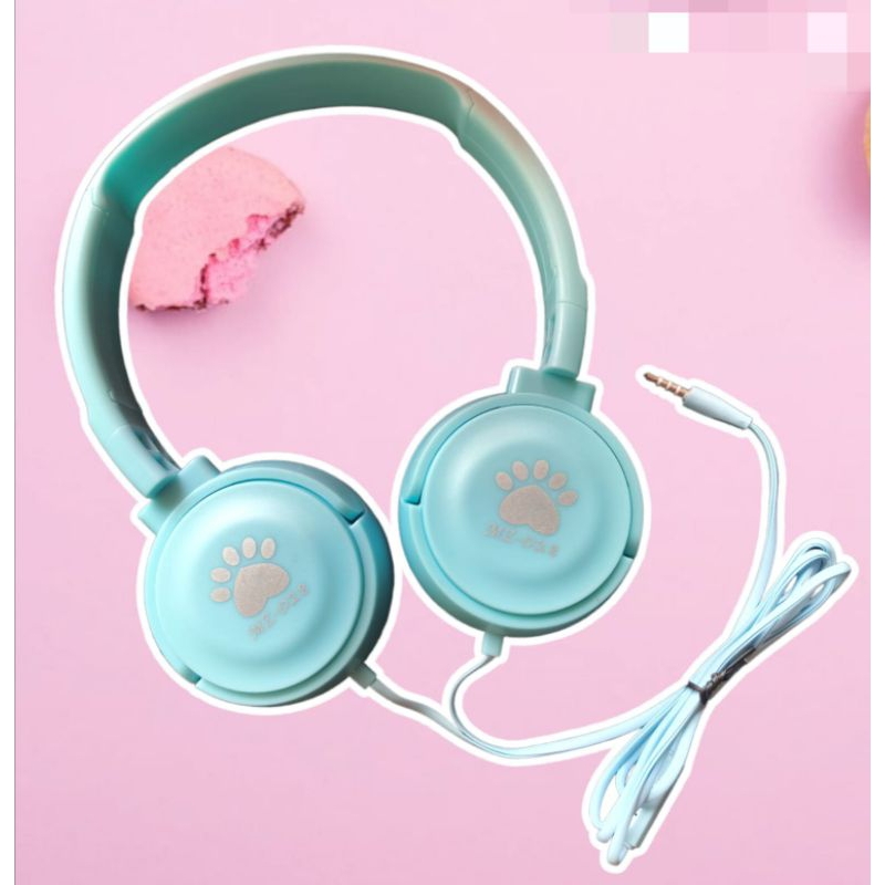 Headphone Macaron Cartoon MZ-028 / Headset kabel Extra Bass