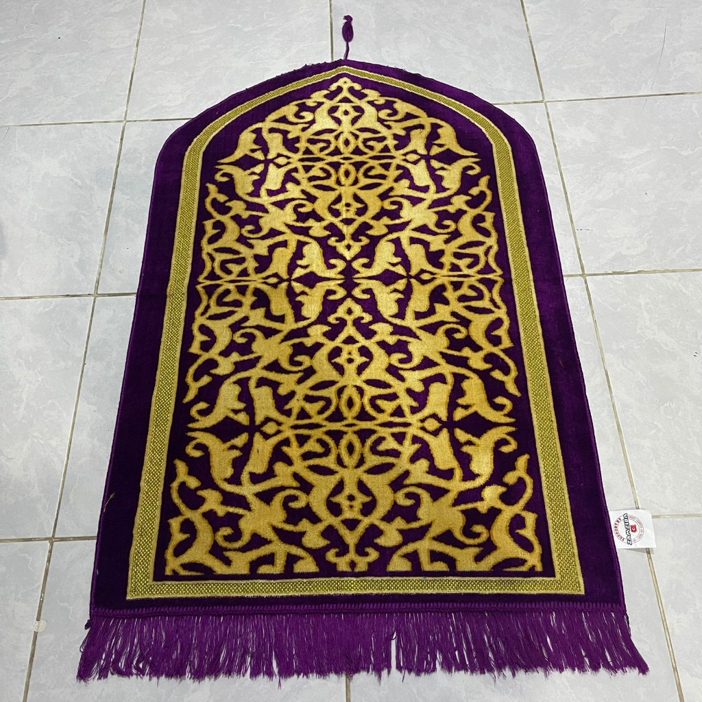 Sajadah Kubah Zamziba Spigel Ukuran Dewasa 70x110cm Super Spigel