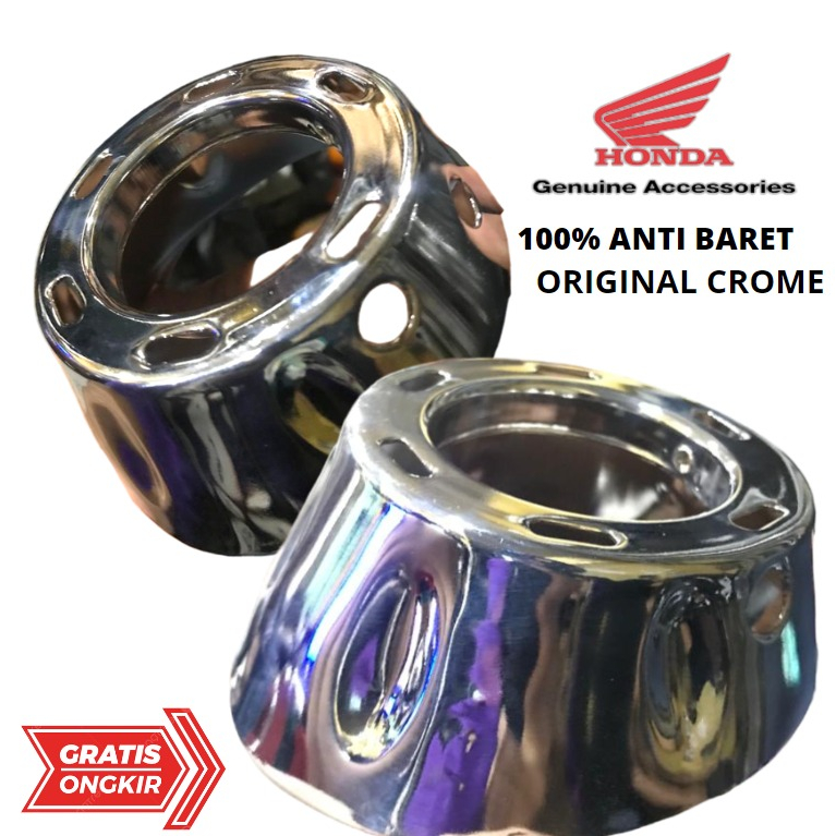 ujung knalpot vario 125 150 model chrome kilap | end muffler chrome | end cup chrome kilap vario 150