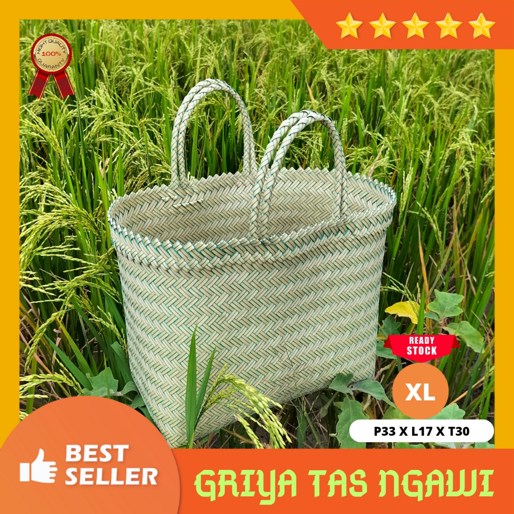 Tas anyaman plastik polos size XL super jumbo