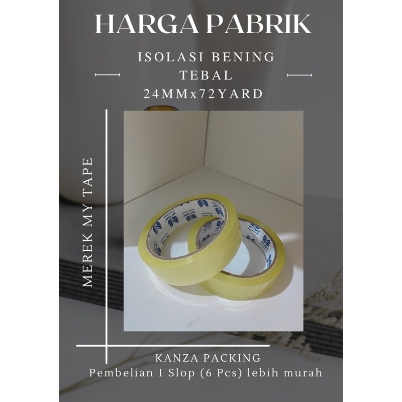 

Isolasi 24mmx72yard My Tape