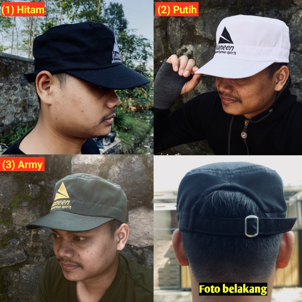 Topi Komando Bordir Premium - Topi Gaul Kekinian Kaneen