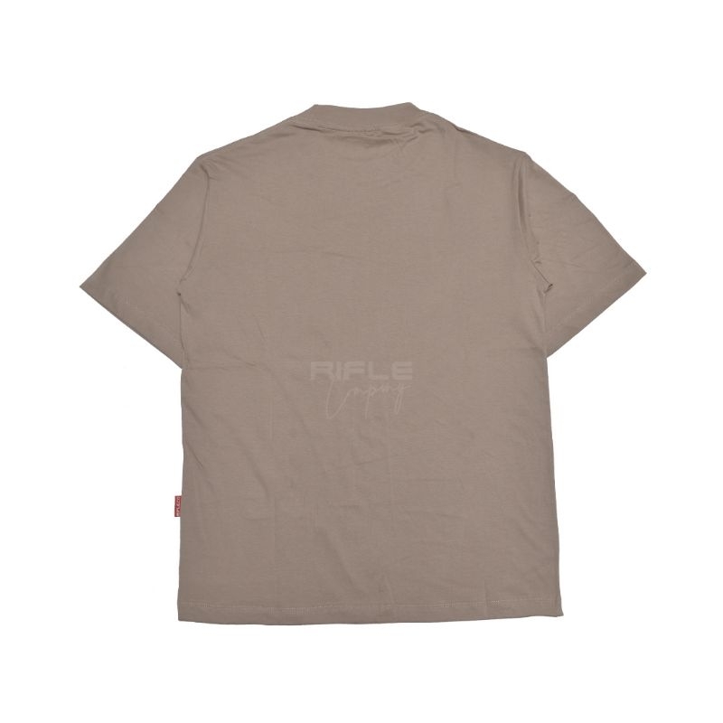 Rifle.co tshirt oversize coklat susu