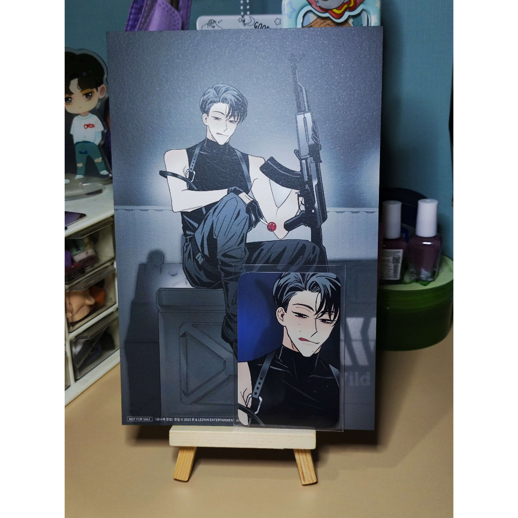 Set Photocard Postcard Changil Lezhin Black Rabbit