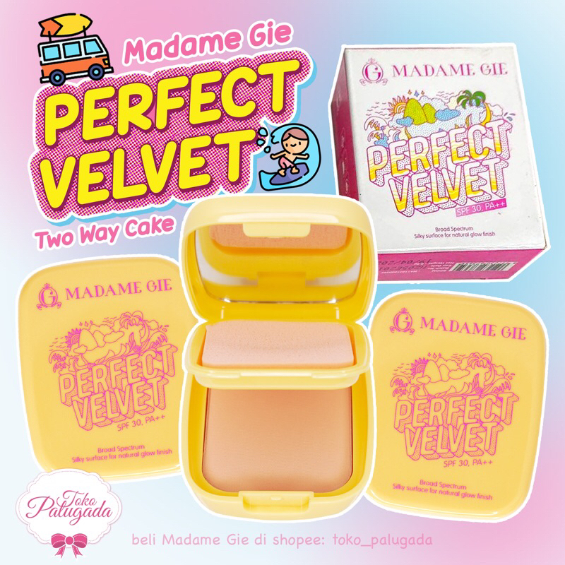 [BISA COD] MADAME GIE Perfect Velvet SPF 30 PA++ - Bedak Madame Gie - Madame Gie Powder - Madame Gie Velvet Powder