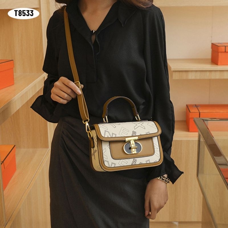 [IMPORT] T8533 - TAS SELEMPANG WANITA FASHION IMPORT - 76BAGSTORE