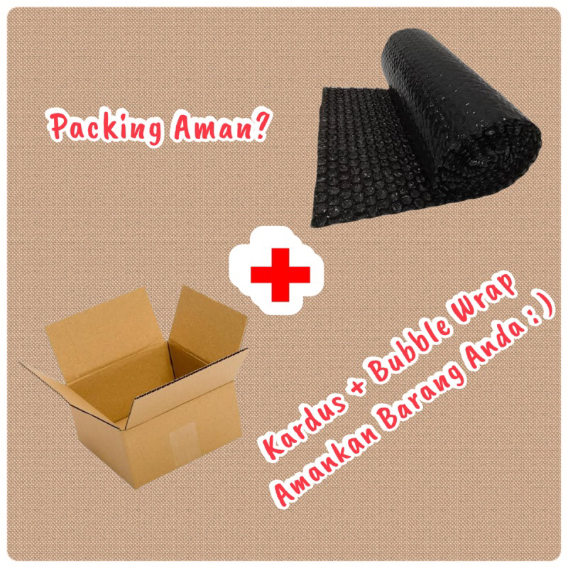 

Extra Bubble+Kardus amankan paket
