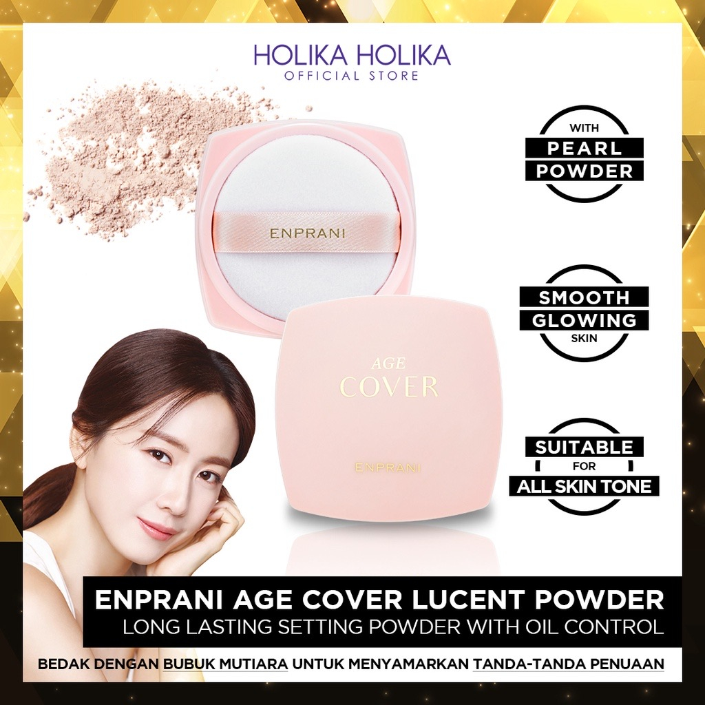 Holika Holika Enprani Age Cover Lucent Powder | Bedak Tabur Anti Aging