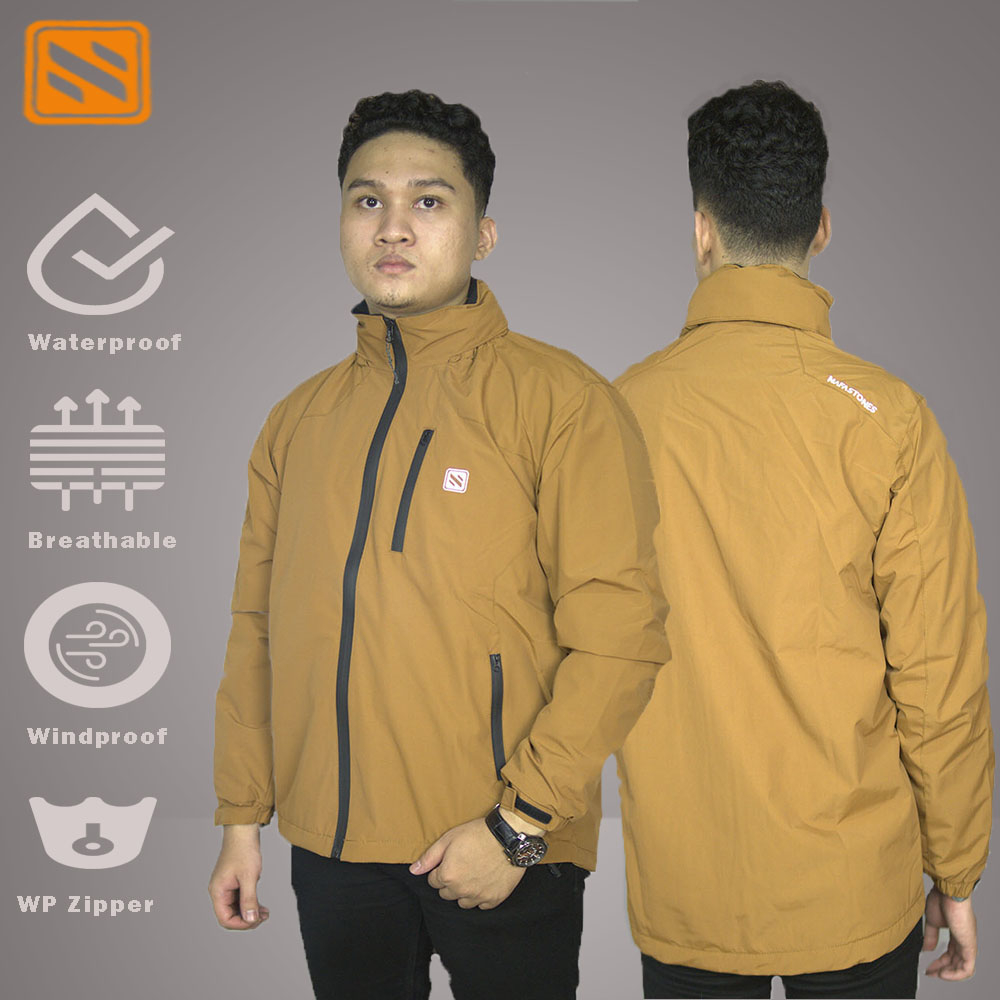 Jaket Outdoor Hiking Waterproof dan Windproof Unisex, Kasual, Anti Air dan Angin, Tahan Cuaca Ekstrem, Nyaman dan Stylish