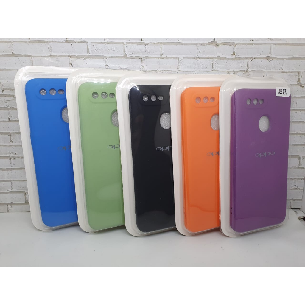 SOFTCASE SILICON RUBBER PLUS LOGO OPPO A5S / A12 / A7