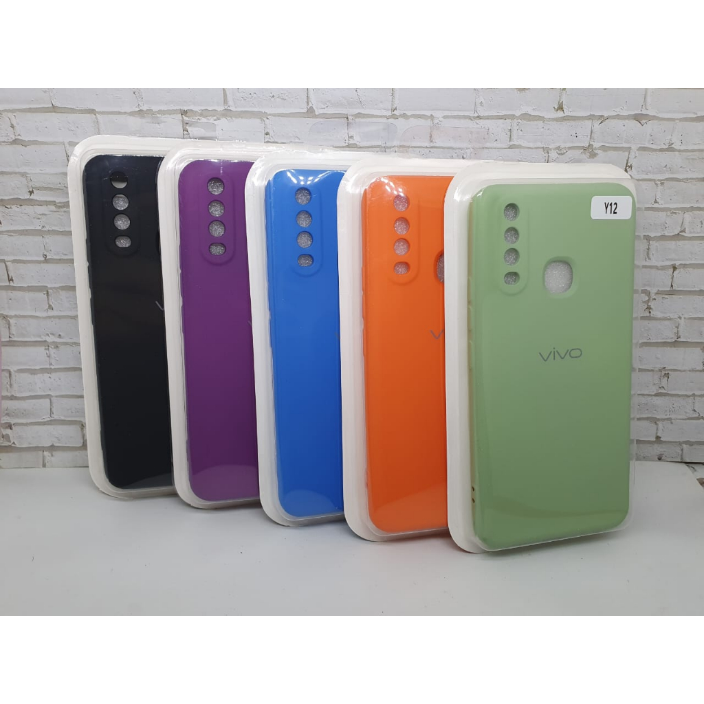 SOFTCASE SILICON RUBBER PLUS LOGO VIVO Y12 / Y15 / Y17