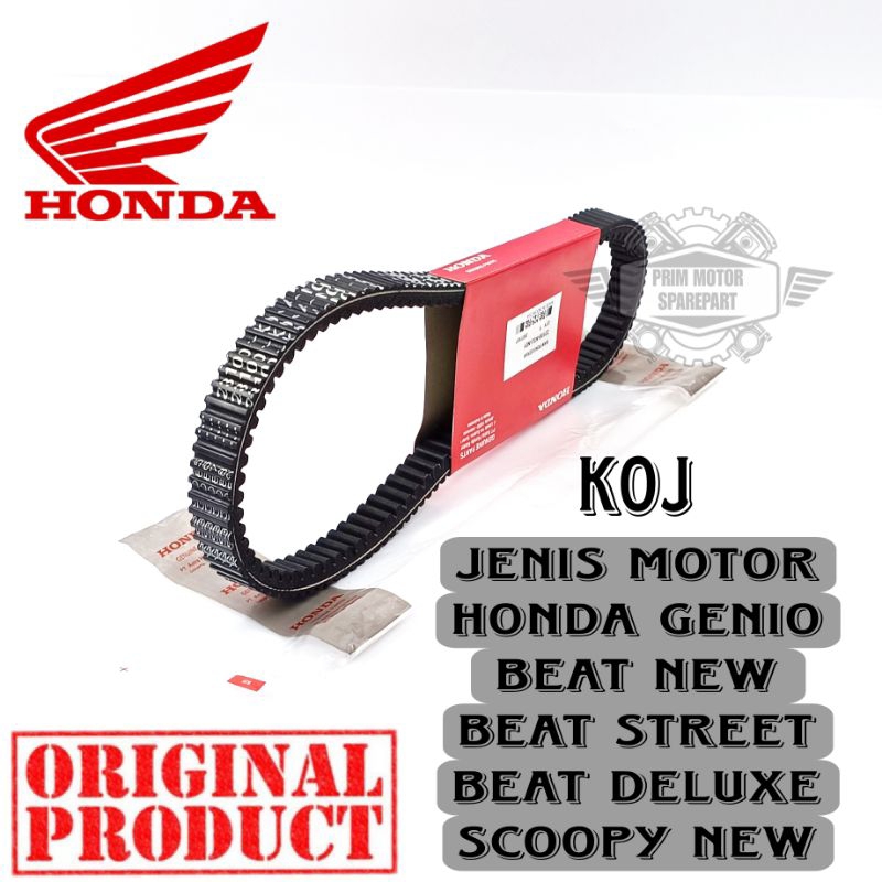 VANBELT V-BELT ORIGINAL KOJ HONDA GENIO HONDA BEAT NEW BEAT DELUXE BEAT STREET SCOOPY NEW KUALITAS A