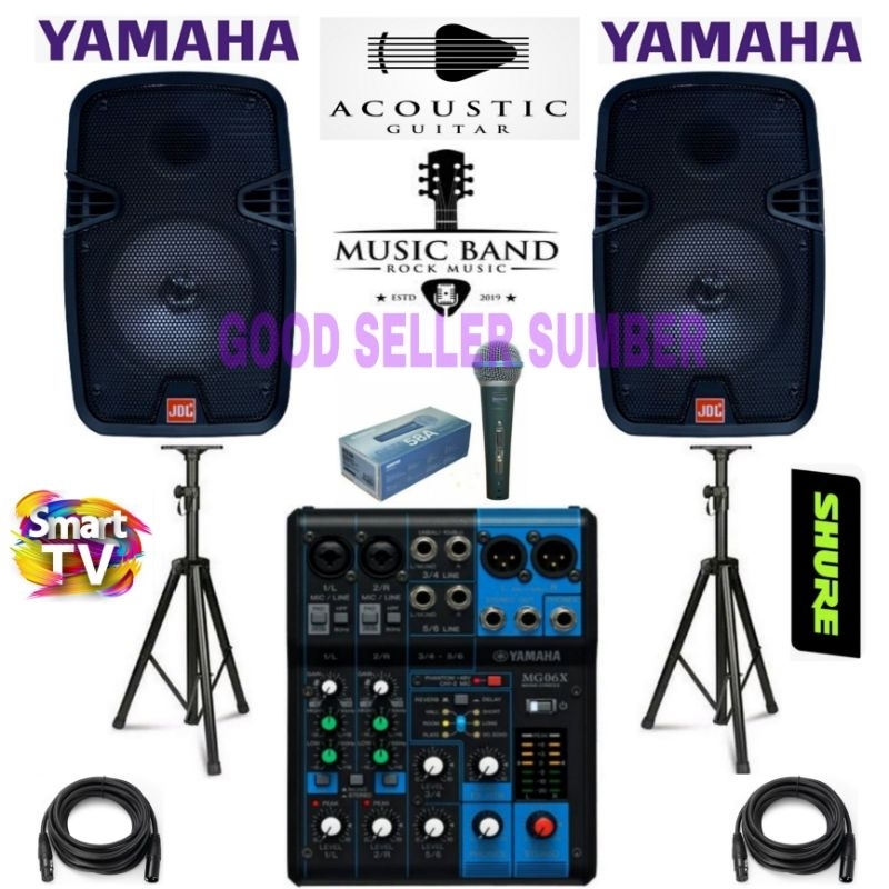AGEN PAKET SOUND SYSTEM YAMAHA 6 CHANNEL SPEAKER JDL 8 INCH LIVE MUSIK