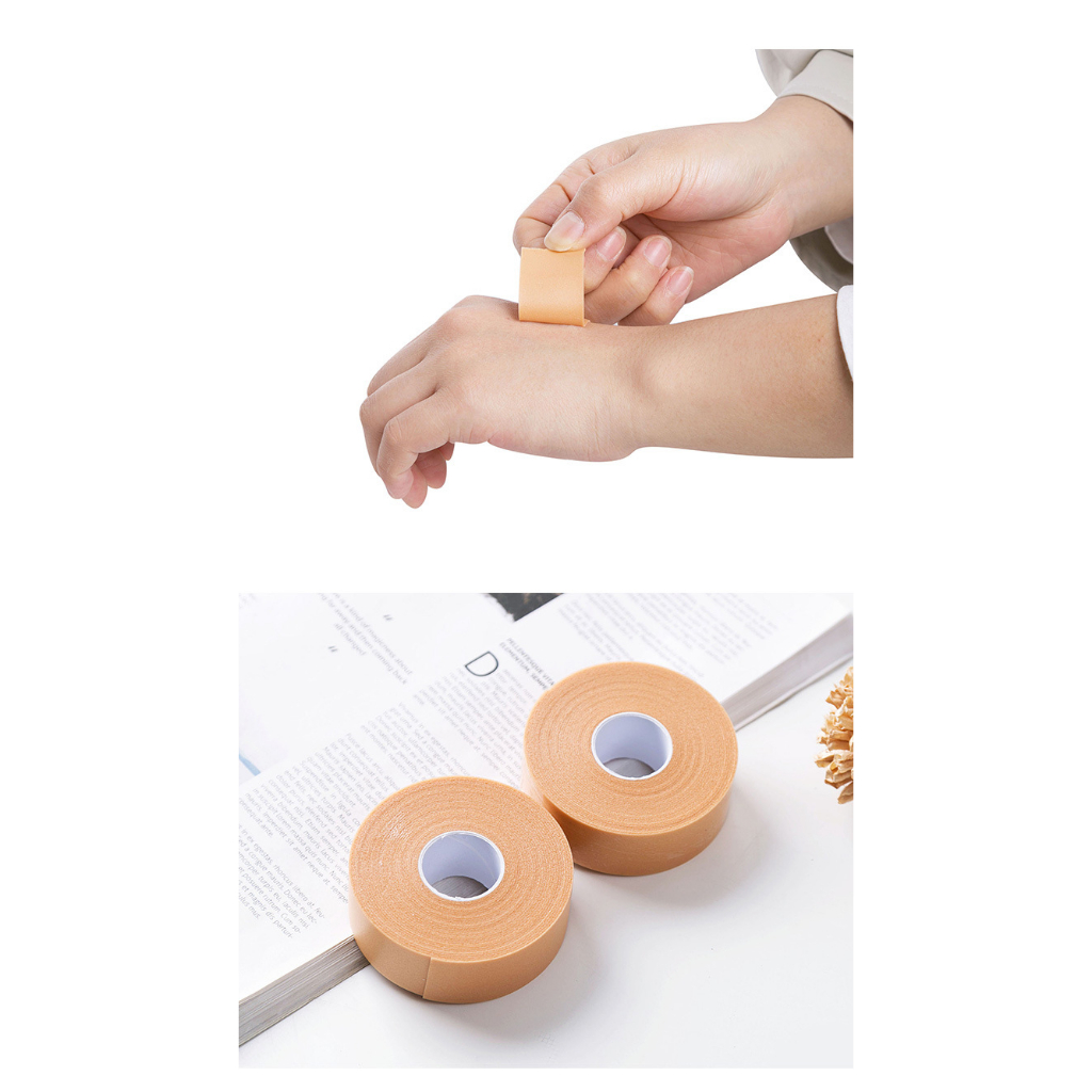 1 Roll Plester Kaki Anti Lecet Pelindung Tumit Kaki Bahan PE Anti Air Elastis Nyaman di Kulit Panjang 5 Meter Sepatu Heels Protection Tape Absorb Pain Relief