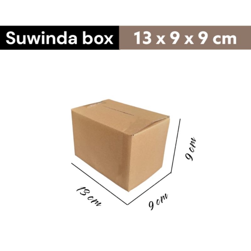 

Kardus karton uk. 13x9x9 cm Kotak Box ST single wall untuk packing Souvenir -dll