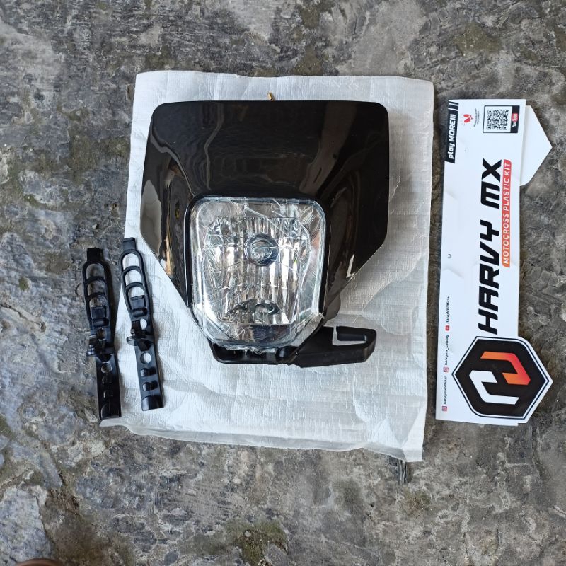 Headlamp husqvarna Lampu depan KTM Husqvarna plus karet pengunci headlamp