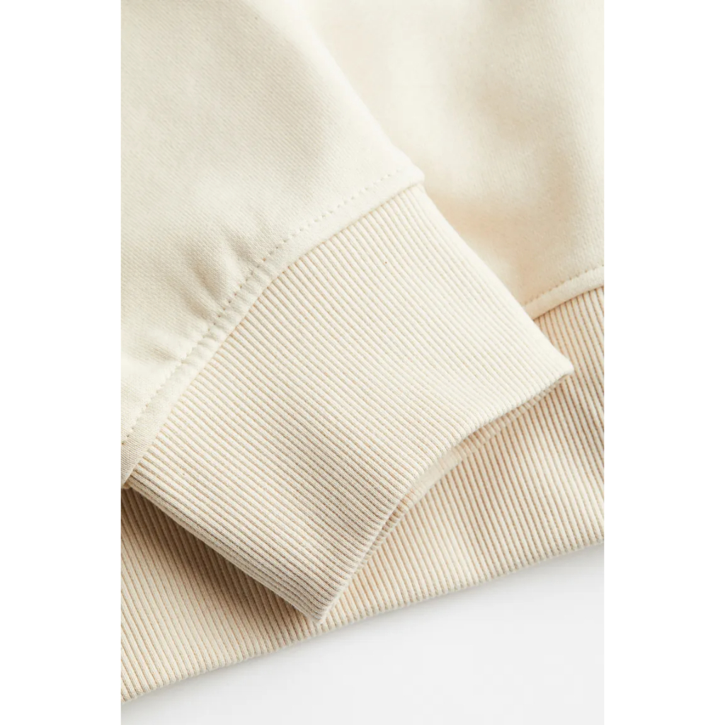 Crewneck H&amp;M NIRVANA IN UTERO Soft Cream Sweater Wanita HnM