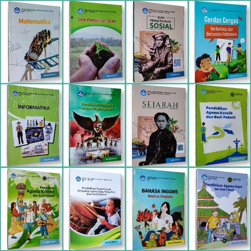 BUKU PELAJARAN DIKNAS SMA KELAS X KURIKULUM MERDEKA / MATEMATIKA / IPA / IPS / BAHASA INDONESIA / BAHASA INGGRIS / PKN / INFORMATIKA / SEJARAH / PENDIDIKAN AGAMA ISLAM / PENDIDIKAN AGAMA KRISTEN DAN KATOLIK / PENDIDIKAN KEPERCAYAAN