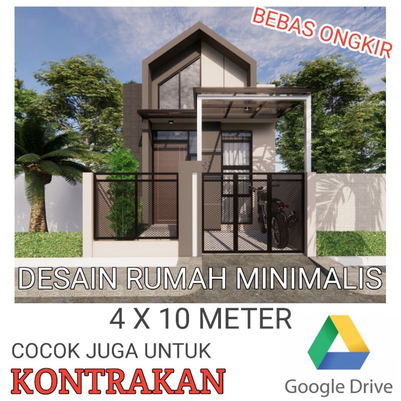 (DESAIN READY) Desain Rumah Minimalis 1 Lantai Cocok Untuk Hunian atau Kontrakan