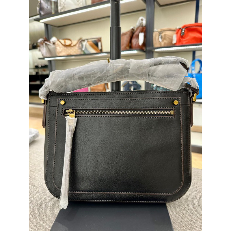 Ready  Farrah Leather Crossbody black - **