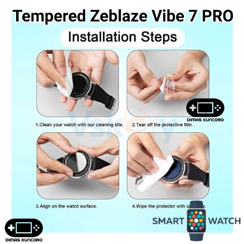 Tempered Zeblaze Vibe 7 PRO Anti Gores Glass Screen Guard LCD Layar