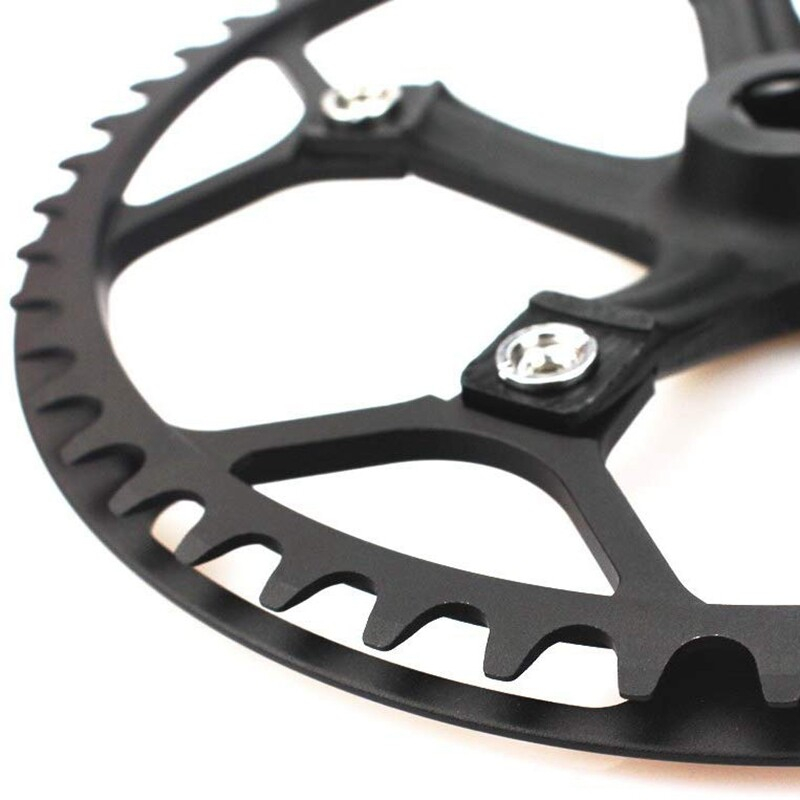 Litepro Single Speed Crankset 53T 170mm Crankarms Folding Bike Crankset with Protective Cover For Bike Track Road Bicycle