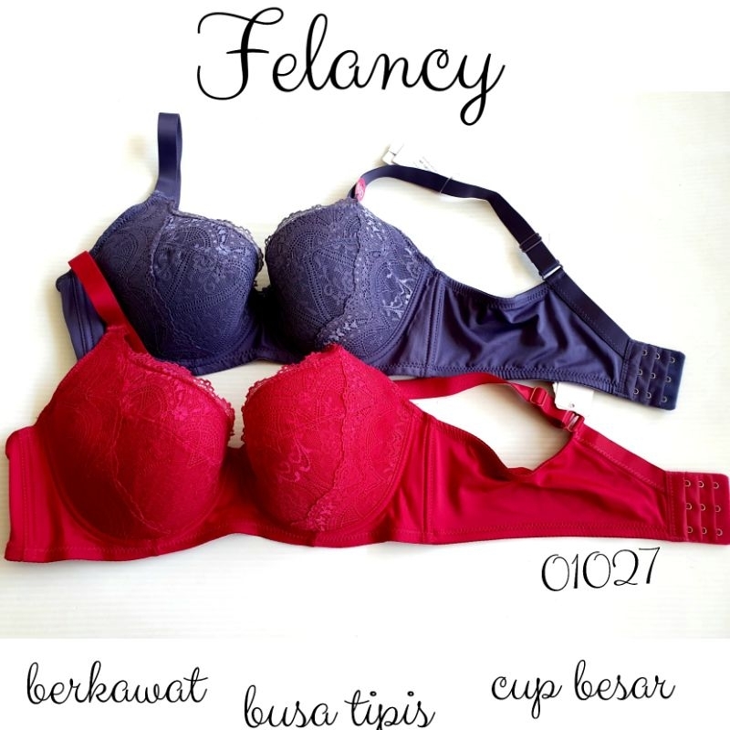 FELANCY-Bh bra busa tipis berkawat cup besar 01027