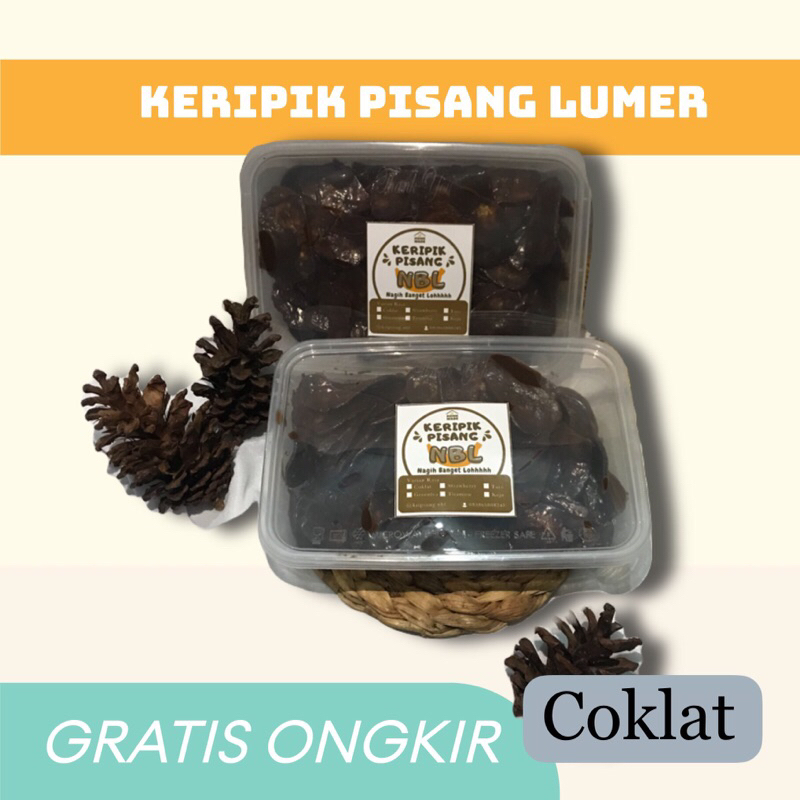 

keripik pisang coklat lumer