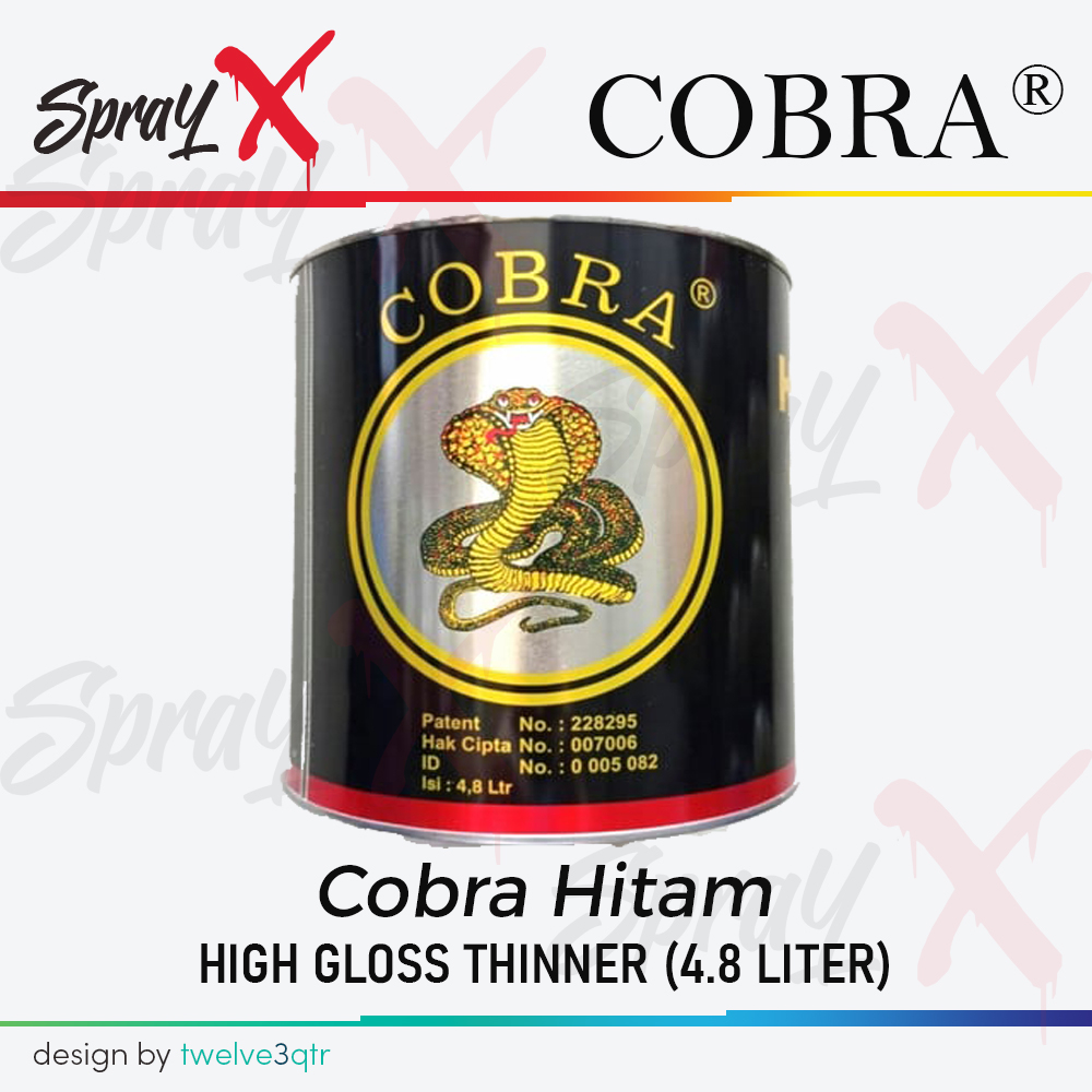 COBRA THINNER HITAM / THINNER COBRA HIGH GLOSS 5L - THINNER / TENER / TINER