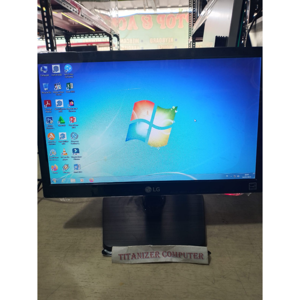 monitor slim led LG 16 inch wide