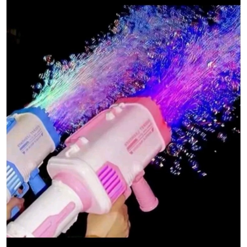 Mainan bubble gelembung Bubble Bazooka Launcher Machine 32 Lubang SS1528 jumbo besar murah pistol sa