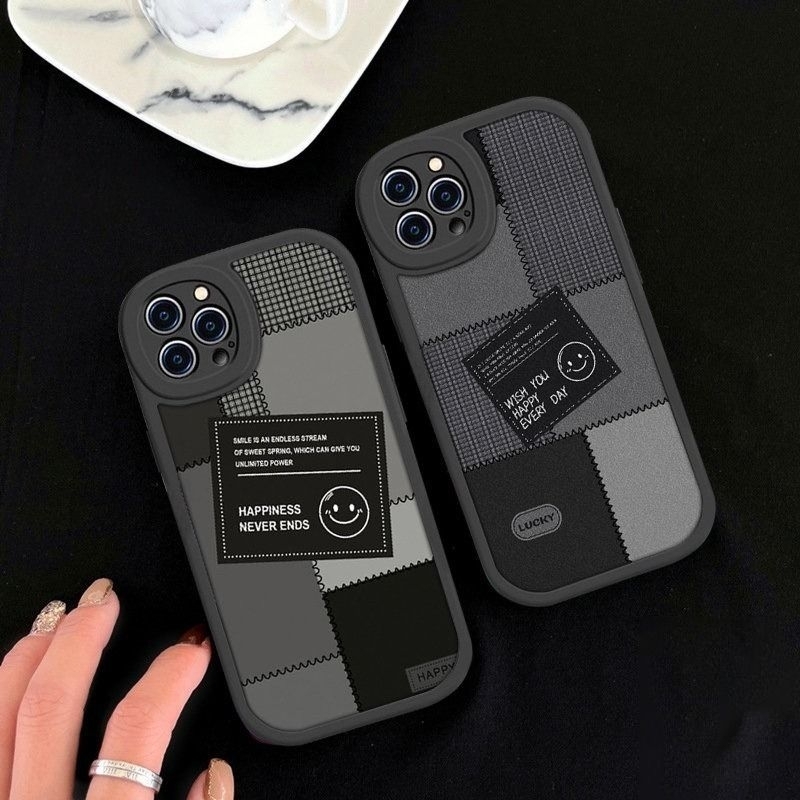 SS819 SOFTCASE SILIKON CASING CUTE SMILE FOR IPPONE 6 6S 7+ 8+ IP 13 IP 13 PRO IP 14 IP 14 PRO IPPON