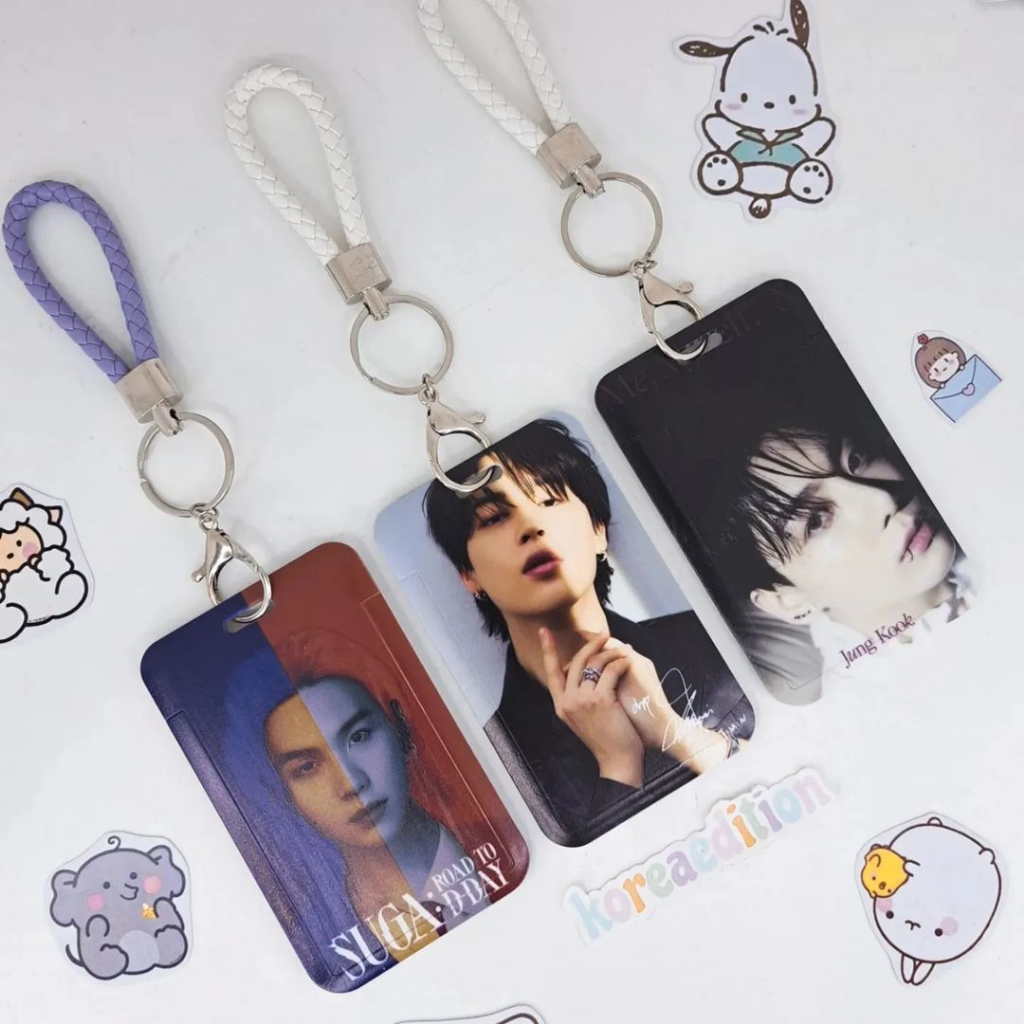 NEW Holder Card KPOP Thai Part 2 Keychain Premium BTS Blackpink Twice Straykids NCT Suga Jimin Jungkook SKZOO Bright Win Photocard Holder