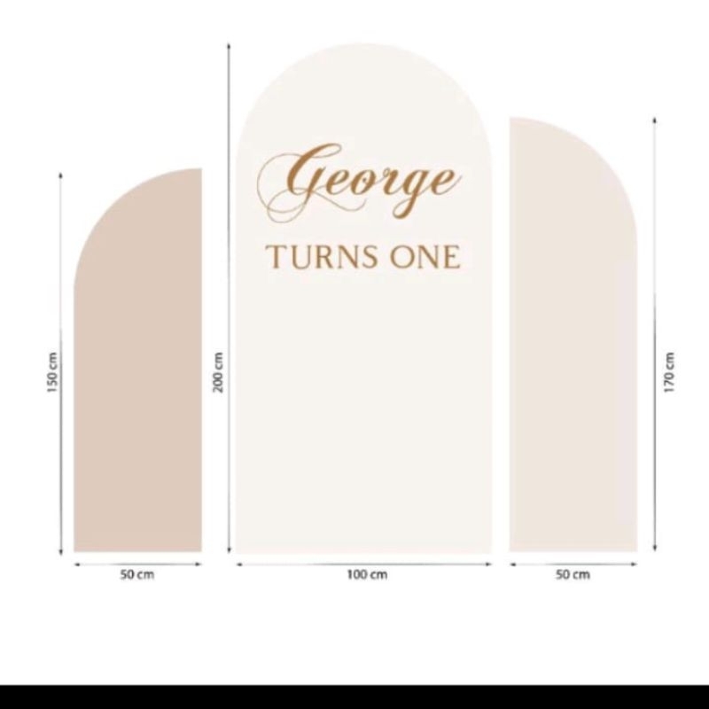 Backdrop Tipe George Styrofoam