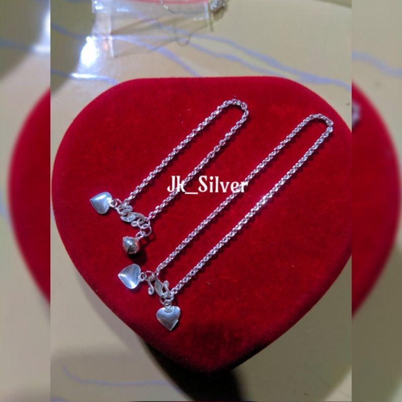 TERMURAH Gelang Tangan Polos (Perak Murni)