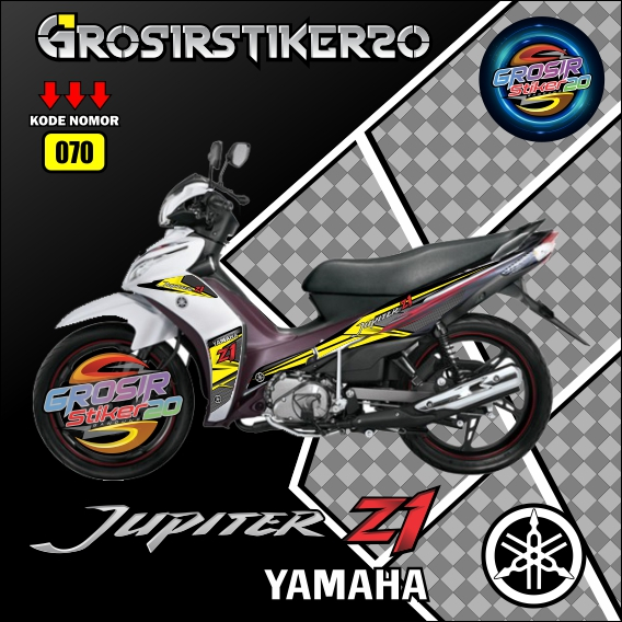 STRIPING MOTOR VARIASI YAMAHA JUPITER Z1 / STIKER VARIASI