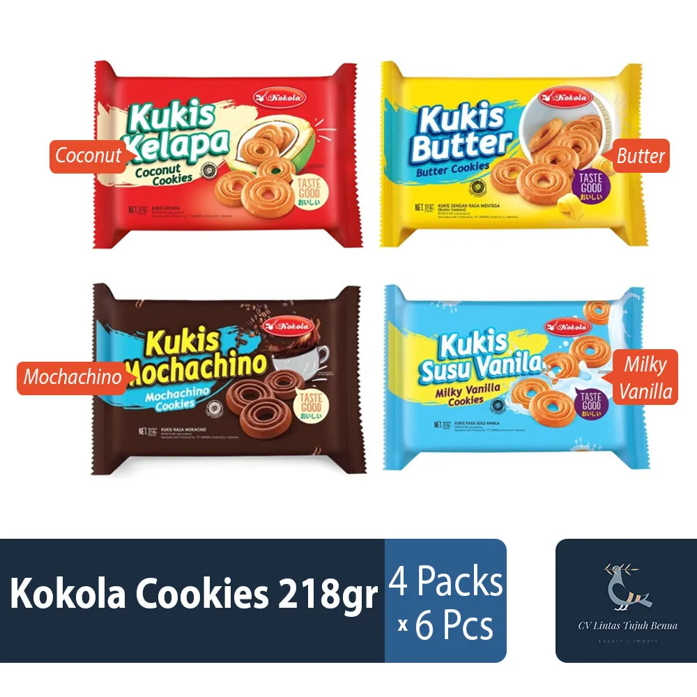 

KOKOLA Kukis 218gr - Biskuit Cookies KOKOLA All Varian Rasa