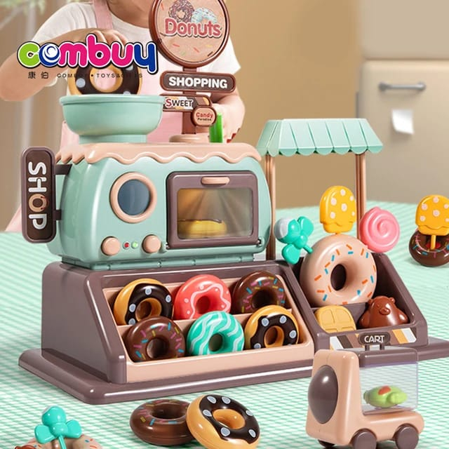 Mainan Edukasi Anak Jual Jualan Kasir Toko Roti Donut Shop Donat Ice Cream Permen Es Krim Mini Candy Kado Hadiah Ultah Ulang Tahun Mainan Anak Perempuan 3 4 5 6 tahun