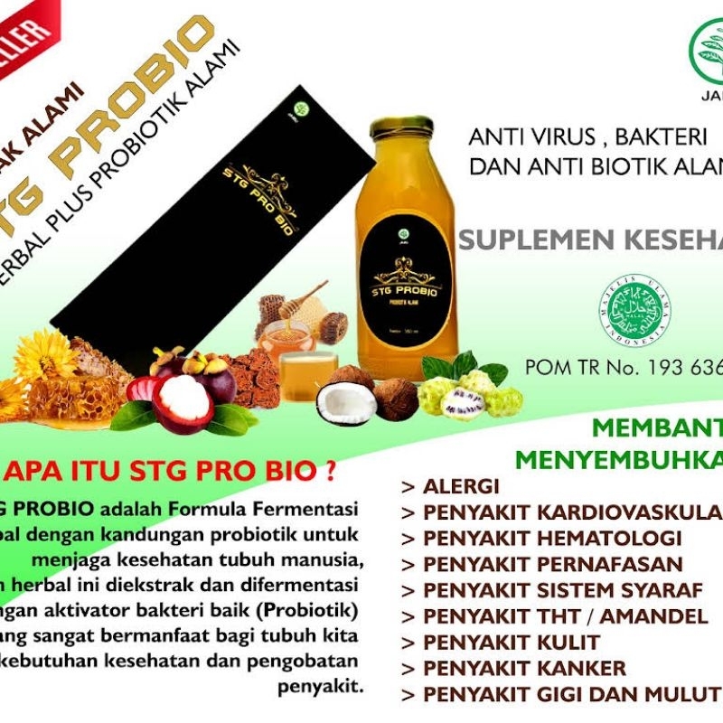stg probio 350 ml obat herbal / probiotik / madu murah / obat maag / obat diabetes / obat darah ting