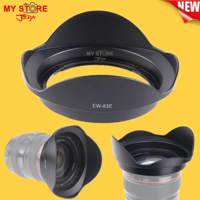 Lens Hood Tudung Lensa Canon EW-83E 77mm EF-S 10-22mm f3.5 USM EF 16-35mm f2.8L USM 17-40mm f4L USM 20-35mm F3.5 L 17-35mm f2.8 L