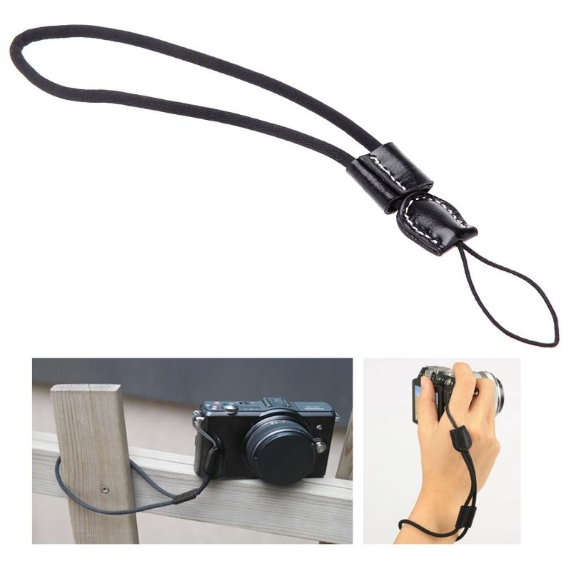 Hand Strap Wrist Strap Camera Cotton Pu Tali Kamera Mirrorless DSLR Canon EOS M Sony NEX Fuji Nikon