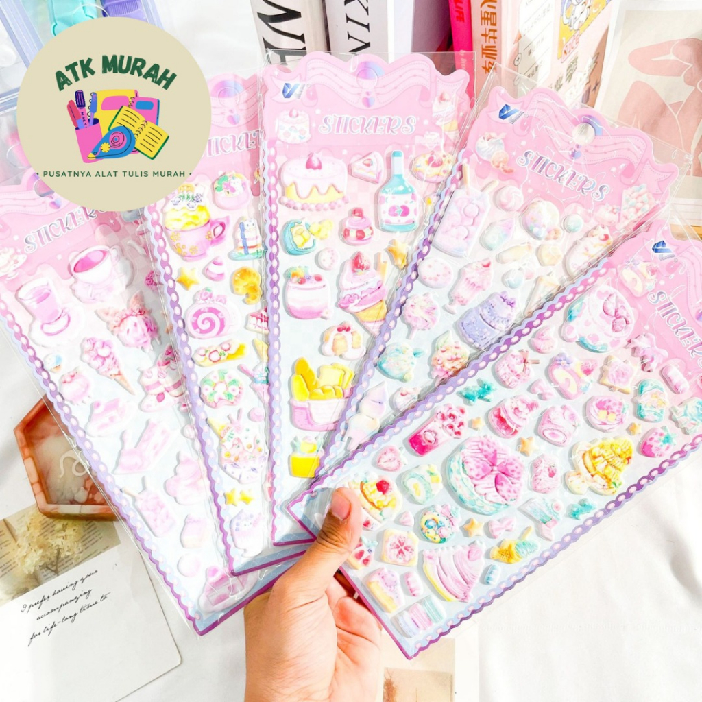 

STIKER TIMBUL 3D KUE WX-ME STIKER RANDOM/STIKER KARAKTER ANAK / STIKER MAINAN TEMPE