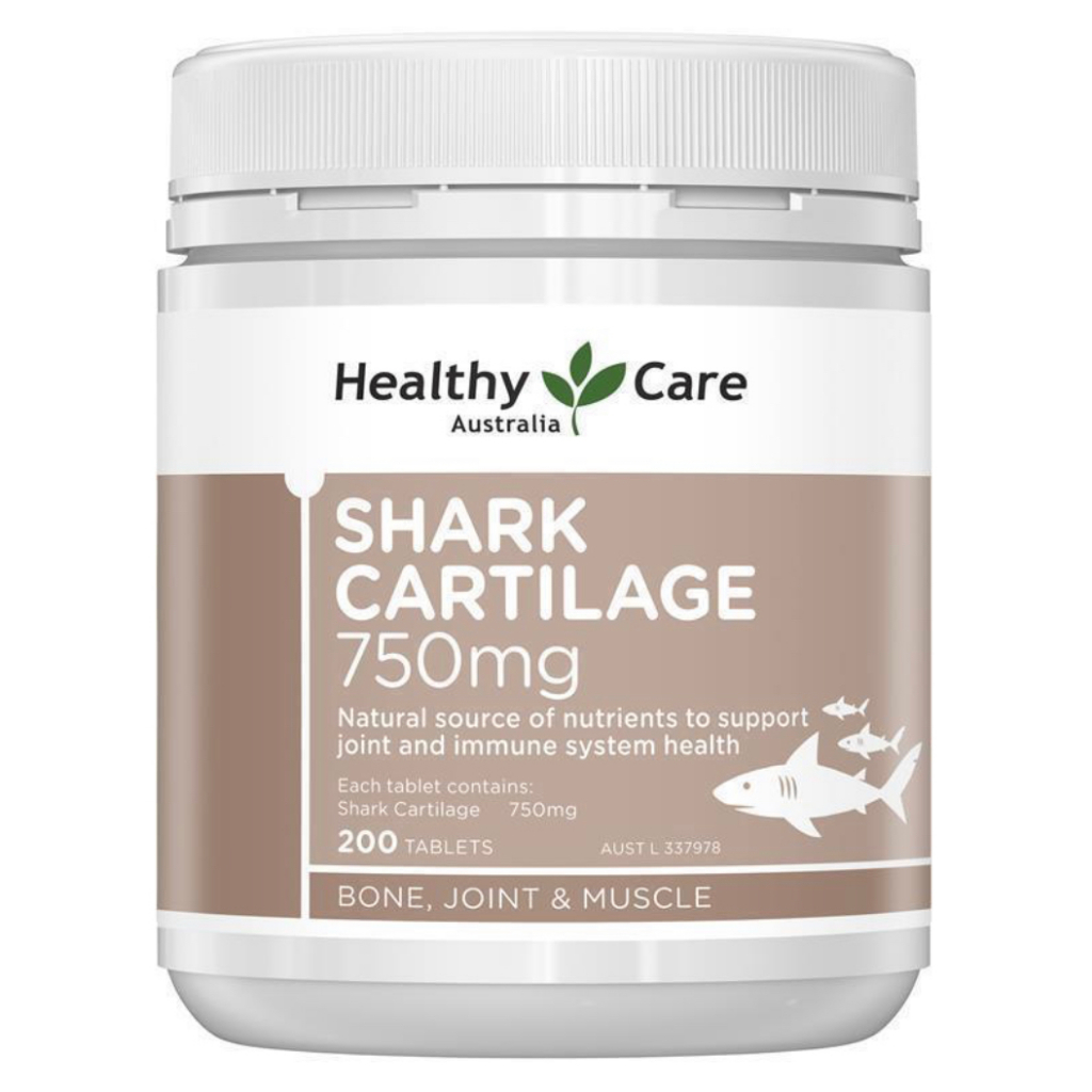 Healthy Care Shark Cartilage 750mg 750 mg 200 Tablets