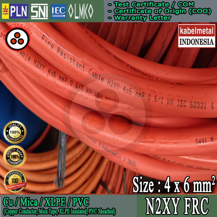 Kabel N2XY FRC 4x6 mm2 KABEL METAL /4x6 mm/4 x 6 mm2/4 x 6 mm/4x6mm2/4x6mm/4 x 6/4x6