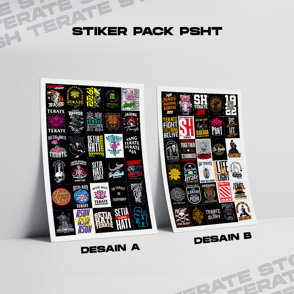 STIKER PSHT PREMIUM (WATERPROF) | STIKER PACK SH TERATE