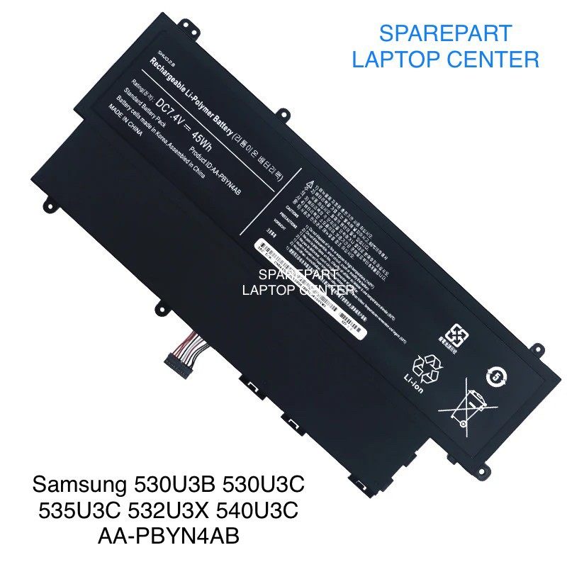 Baterai Samsung 530U3 530U3B NP530U3B 530U3C NP530U3C AA-PBYN4AB