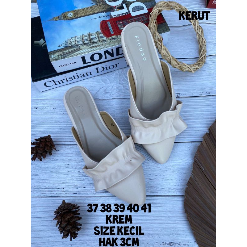 selop fladeo hak 3cm kerut