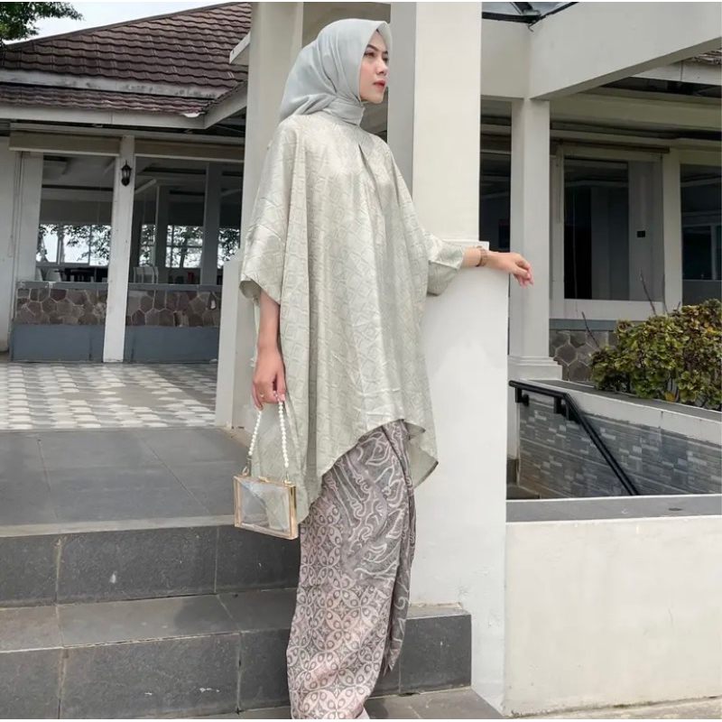 KAFTAN TUNIK ARUNA Blouse Kaftan Tunik Aruna Viscose Atasan Wanita Lengan Panjang ARUNA VISCOSE (HAN